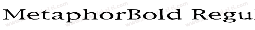 MetaphorBold Regular字体转换